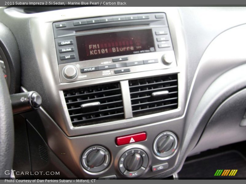Marine Blue Pearl / Carbon Black 2011 Subaru Impreza 2.5i Sedan