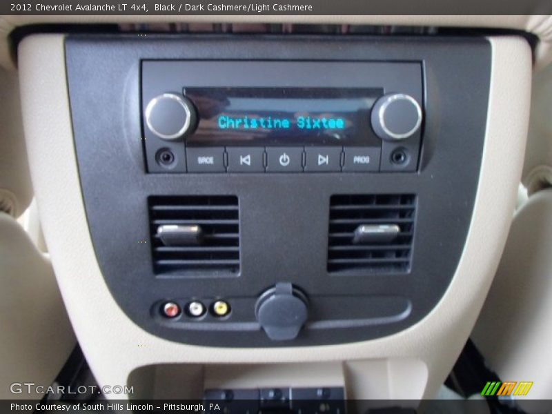 Black / Dark Cashmere/Light Cashmere 2012 Chevrolet Avalanche LT 4x4