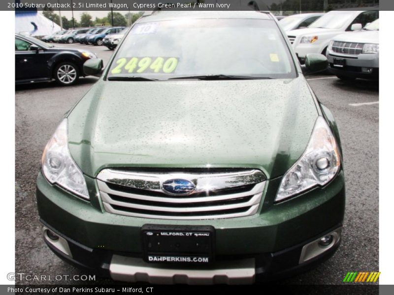 Cypress Green Pearl / Warm Ivory 2010 Subaru Outback 2.5i Limited Wagon