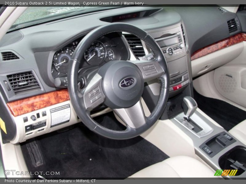  2010 Outback 2.5i Limited Wagon Warm Ivory Interior