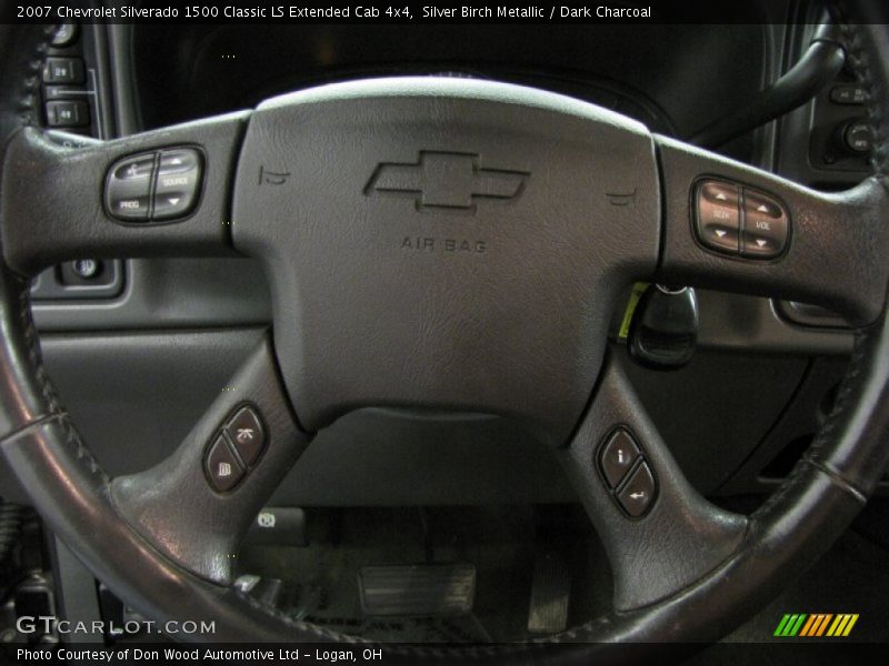 Silver Birch Metallic / Dark Charcoal 2007 Chevrolet Silverado 1500 Classic LS Extended Cab 4x4