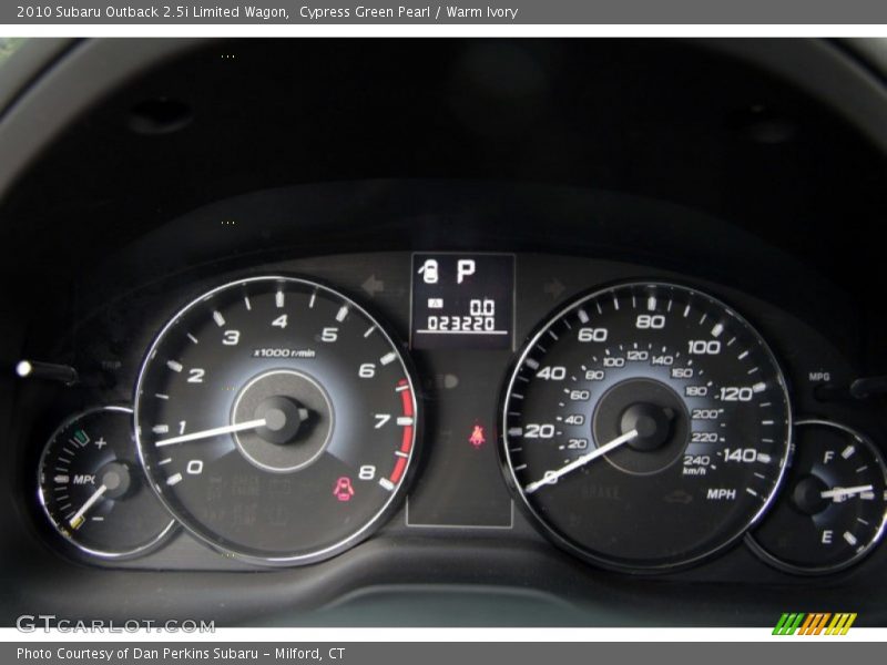  2010 Outback 2.5i Limited Wagon 2.5i Limited Wagon Gauges