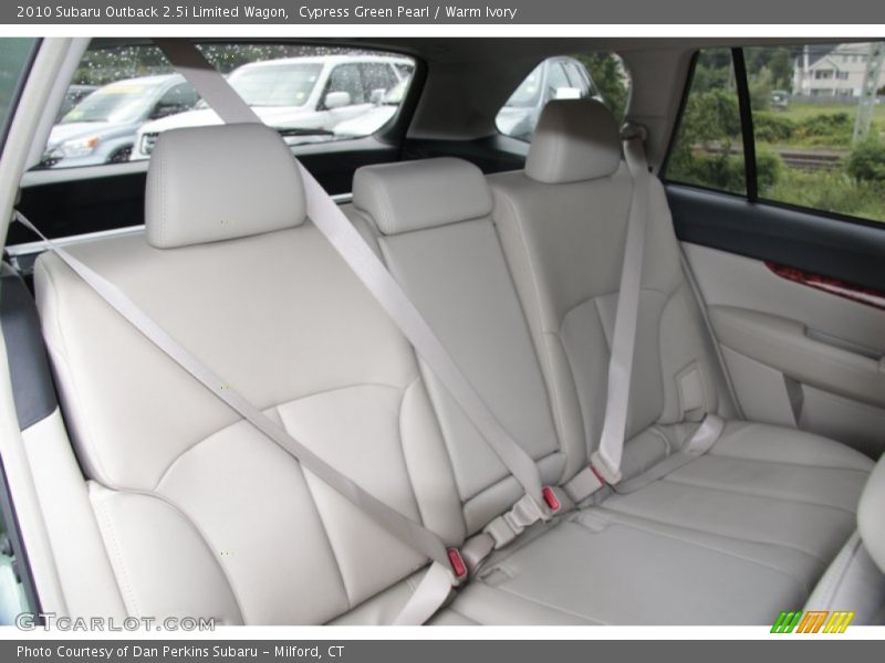 Rear Seat of 2010 Outback 2.5i Limited Wagon