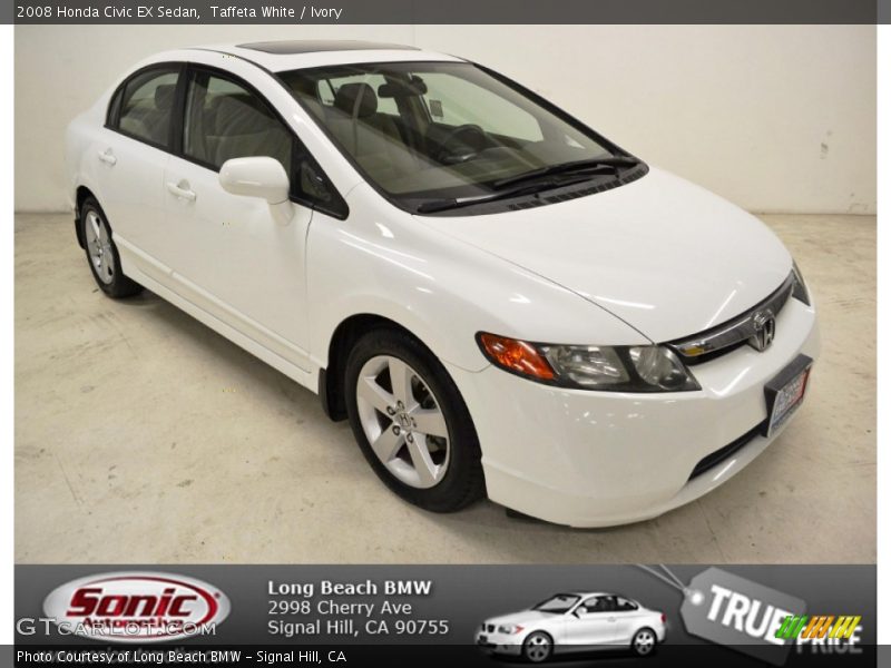 Taffeta White / Ivory 2008 Honda Civic EX Sedan