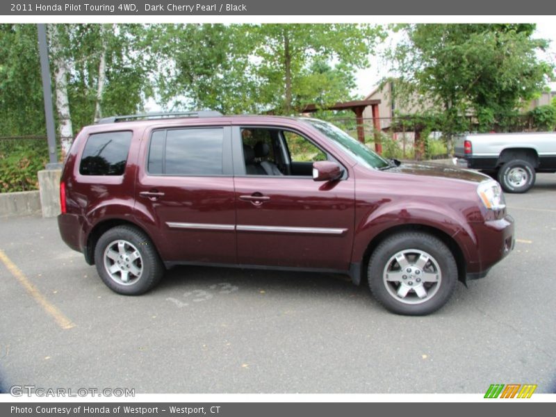 Dark Cherry Pearl / Black 2011 Honda Pilot Touring 4WD