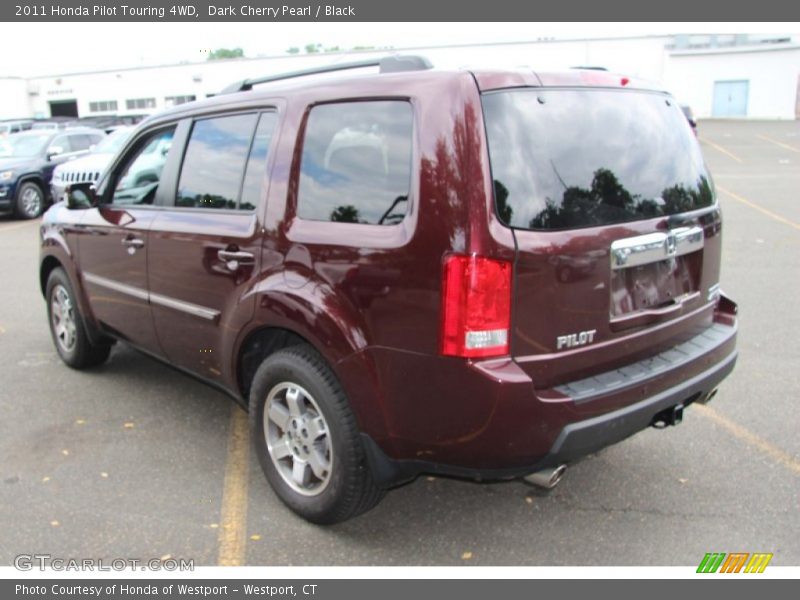 Dark Cherry Pearl / Black 2011 Honda Pilot Touring 4WD