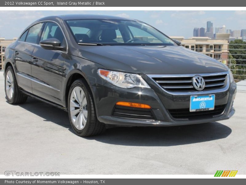 Island Gray Metallic / Black 2012 Volkswagen CC Sport