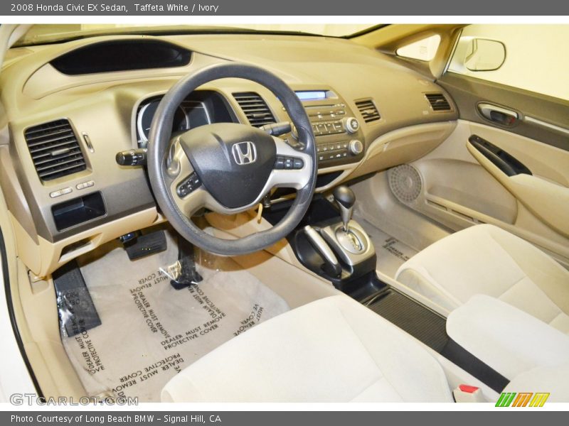 Taffeta White / Ivory 2008 Honda Civic EX Sedan