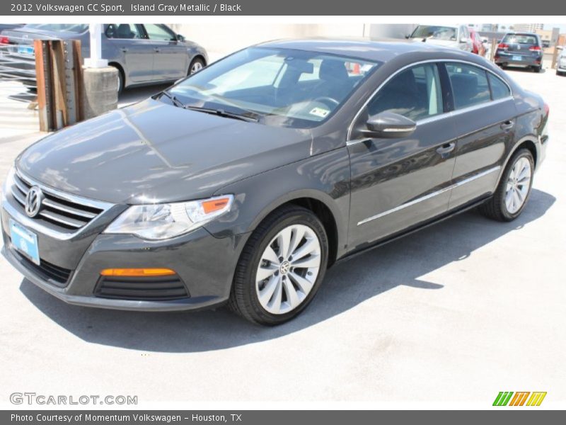 Island Gray Metallic / Black 2012 Volkswagen CC Sport