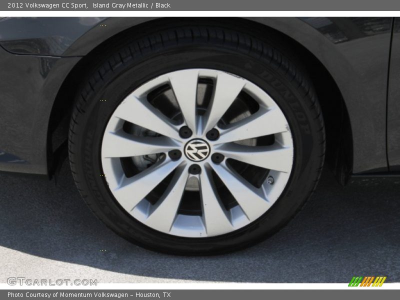 Island Gray Metallic / Black 2012 Volkswagen CC Sport