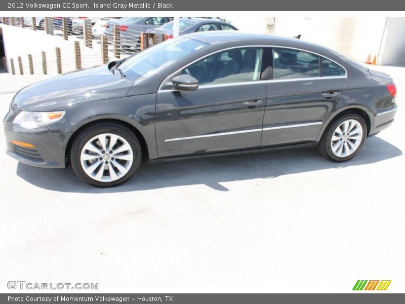 Island Gray Metallic / Black 2012 Volkswagen CC Sport