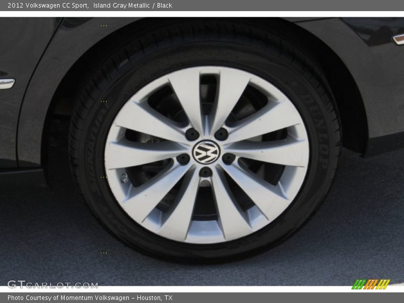 Island Gray Metallic / Black 2012 Volkswagen CC Sport