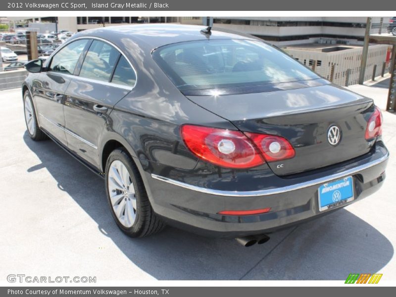 Island Gray Metallic / Black 2012 Volkswagen CC Sport