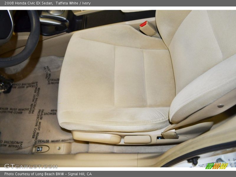 Taffeta White / Ivory 2008 Honda Civic EX Sedan