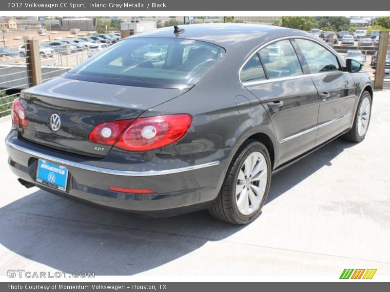 Island Gray Metallic / Black 2012 Volkswagen CC Sport