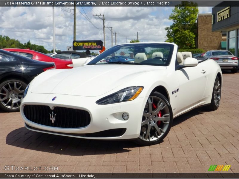 Bianco Eldorado (White) / Bianco Pregiato 2014 Maserati GranTurismo Convertible GranCabrio