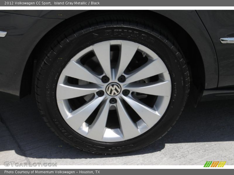 Island Gray Metallic / Black 2012 Volkswagen CC Sport