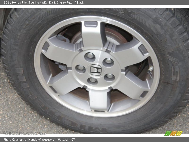 Dark Cherry Pearl / Black 2011 Honda Pilot Touring 4WD