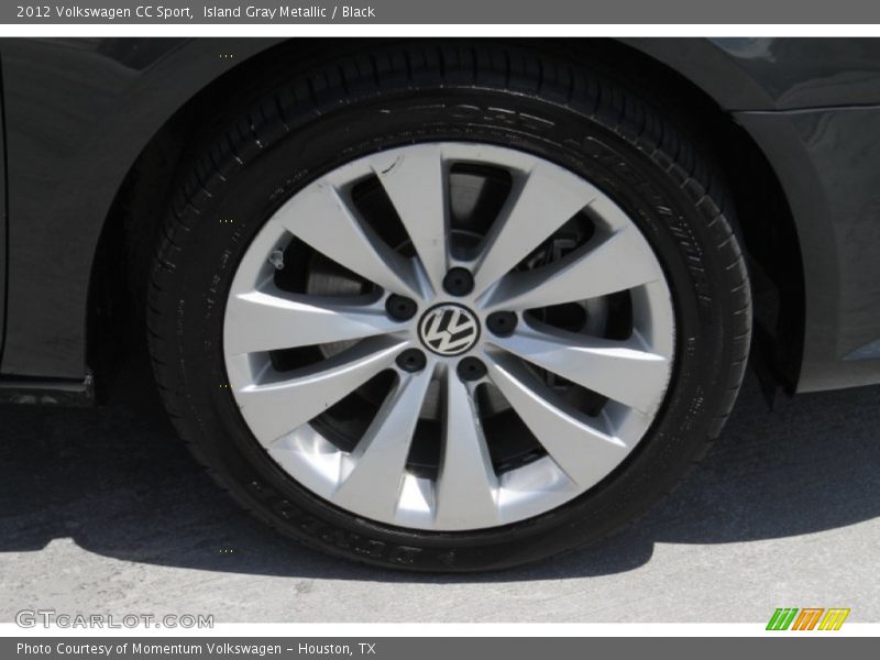 Island Gray Metallic / Black 2012 Volkswagen CC Sport
