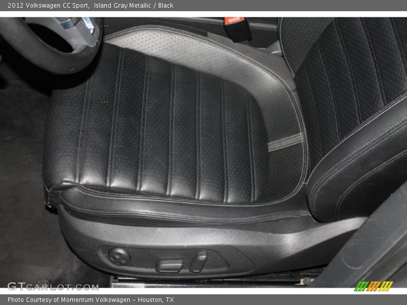 Island Gray Metallic / Black 2012 Volkswagen CC Sport