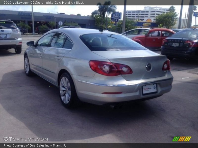 White Gold Metallic / Black 2010 Volkswagen CC Sport