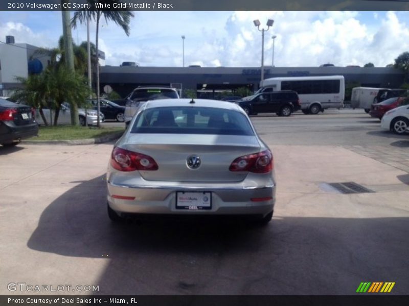 White Gold Metallic / Black 2010 Volkswagen CC Sport