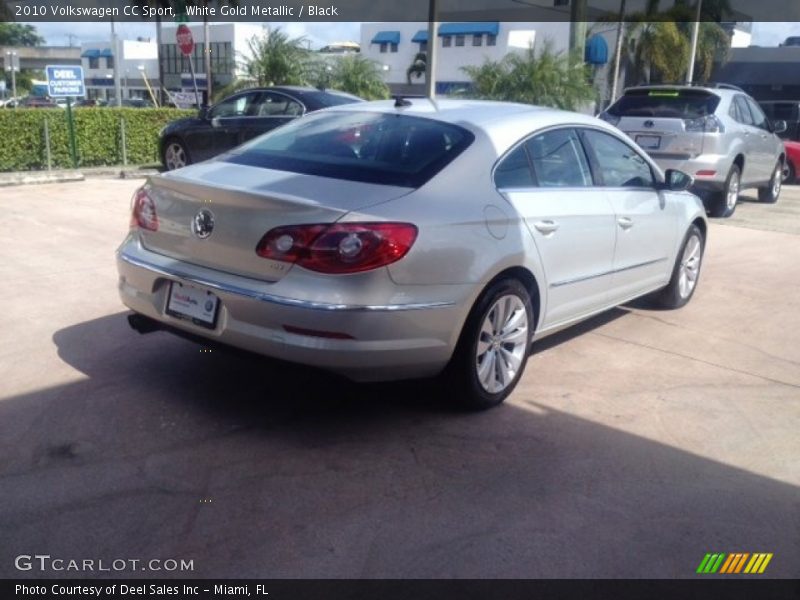 White Gold Metallic / Black 2010 Volkswagen CC Sport