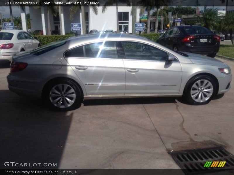 White Gold Metallic / Black 2010 Volkswagen CC Sport
