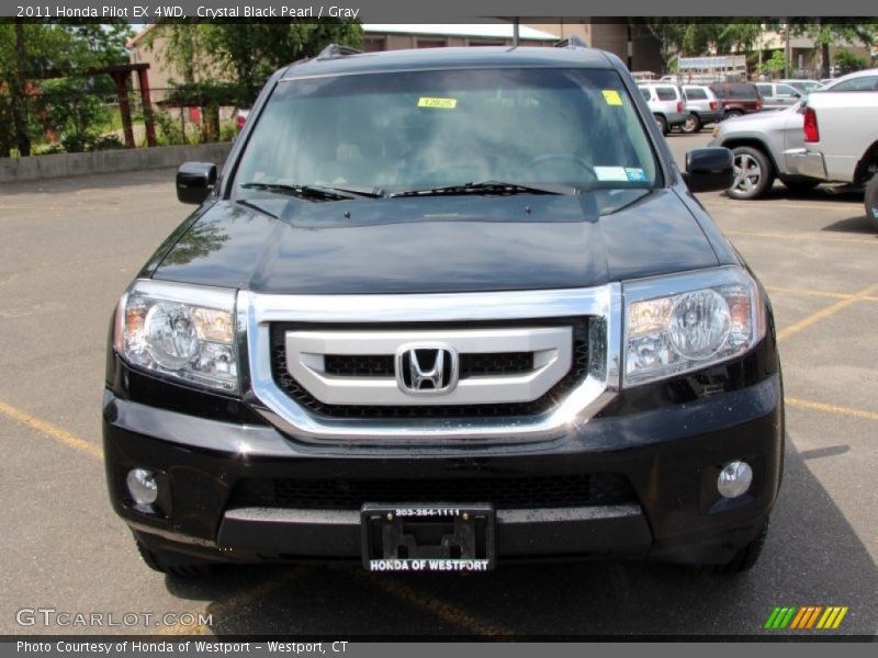 Crystal Black Pearl / Gray 2011 Honda Pilot EX 4WD