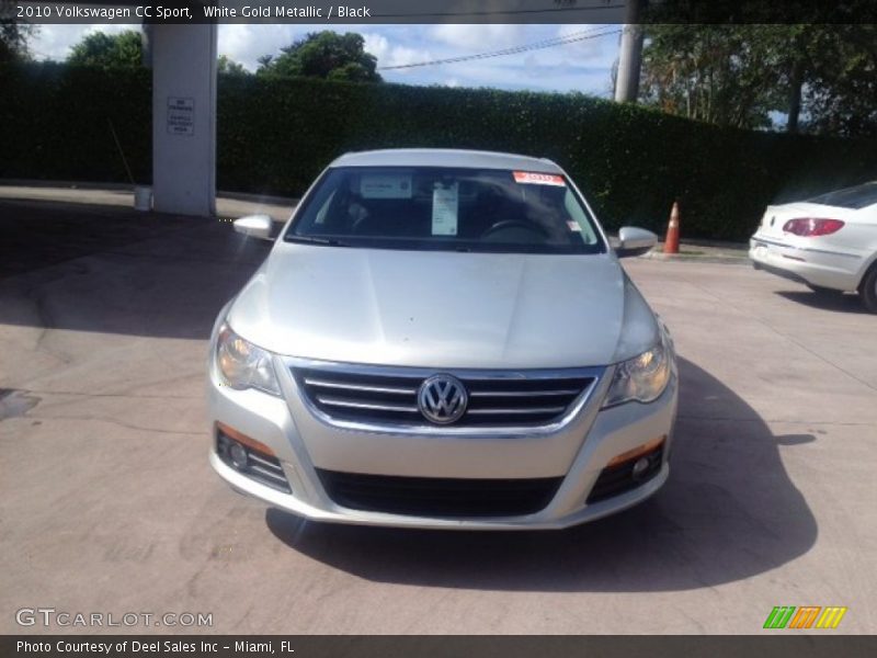 White Gold Metallic / Black 2010 Volkswagen CC Sport