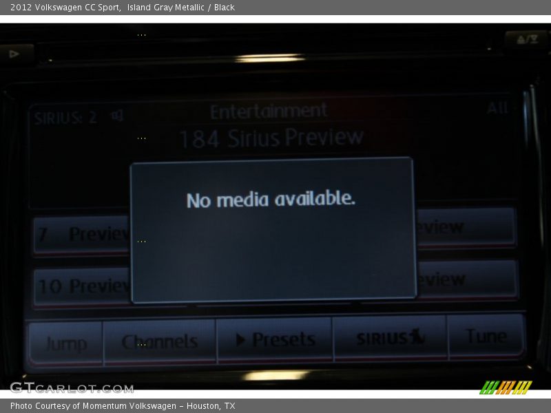Island Gray Metallic / Black 2012 Volkswagen CC Sport