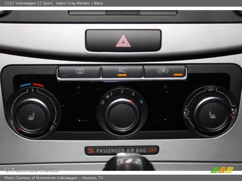 Island Gray Metallic / Black 2012 Volkswagen CC Sport