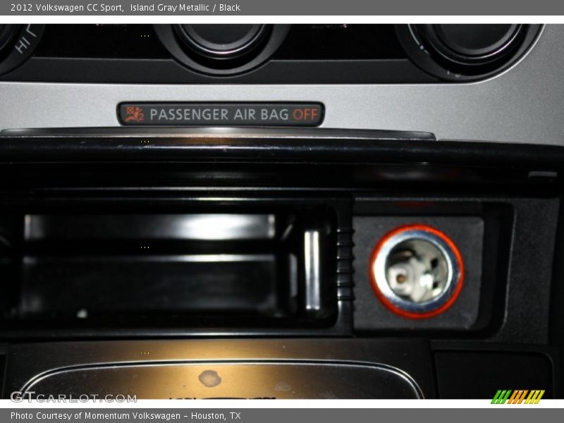 Island Gray Metallic / Black 2012 Volkswagen CC Sport
