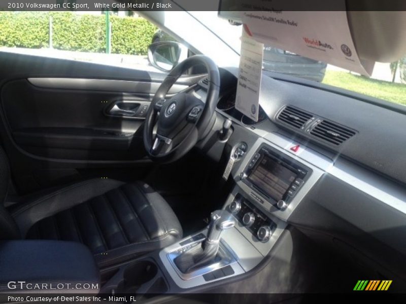 White Gold Metallic / Black 2010 Volkswagen CC Sport