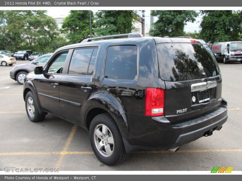 Crystal Black Pearl / Gray 2011 Honda Pilot EX 4WD