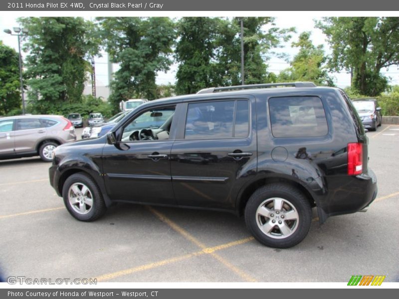 Crystal Black Pearl / Gray 2011 Honda Pilot EX 4WD
