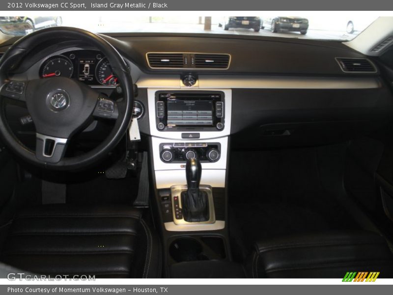 Island Gray Metallic / Black 2012 Volkswagen CC Sport