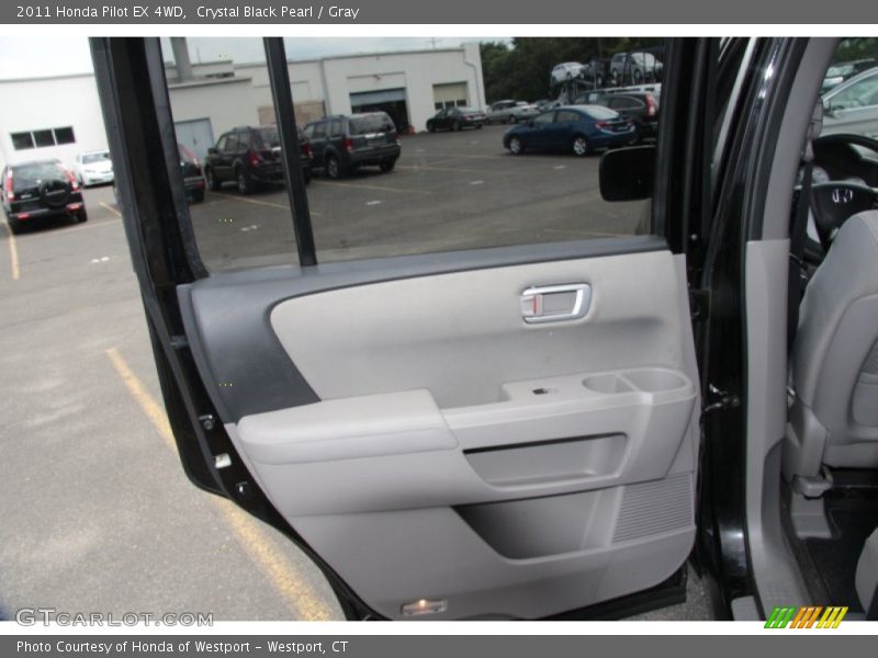 Crystal Black Pearl / Gray 2011 Honda Pilot EX 4WD