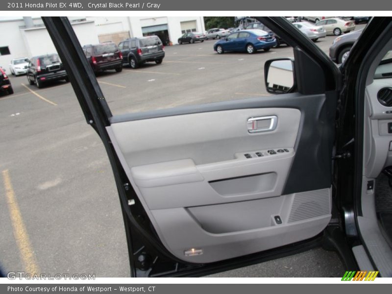 Crystal Black Pearl / Gray 2011 Honda Pilot EX 4WD