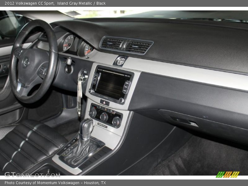 Island Gray Metallic / Black 2012 Volkswagen CC Sport