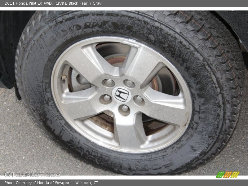 Crystal Black Pearl / Gray 2011 Honda Pilot EX 4WD