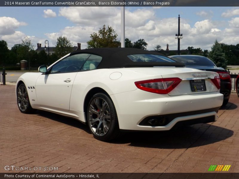 Bianco Eldorado (White) / Bianco Pregiato 2014 Maserati GranTurismo Convertible GranCabrio
