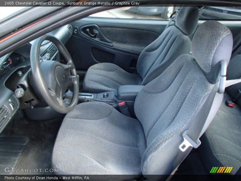 Sunburst Orange Metallic / Graphite Gray 2005 Chevrolet Cavalier LS Coupe
