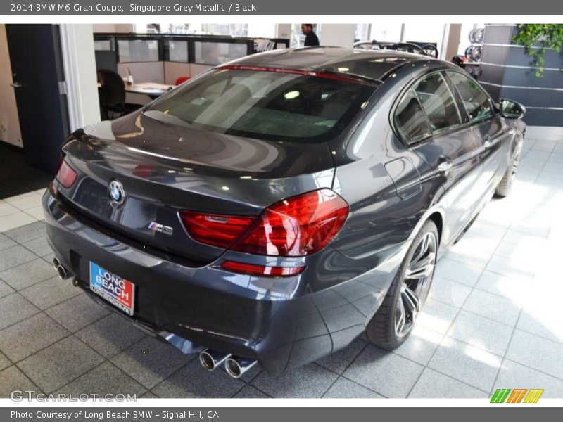 Singapore Grey Metallic / Black 2014 BMW M6 Gran Coupe