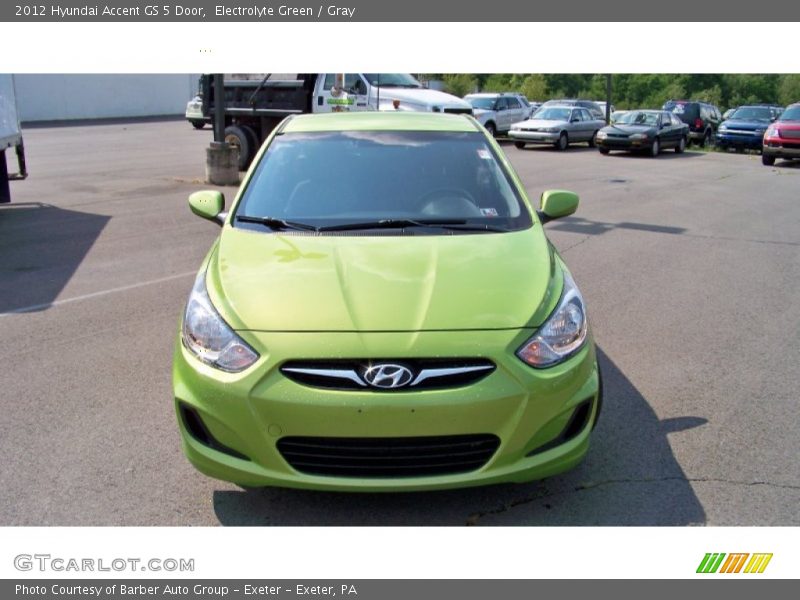 Electrolyte Green / Gray 2012 Hyundai Accent GS 5 Door