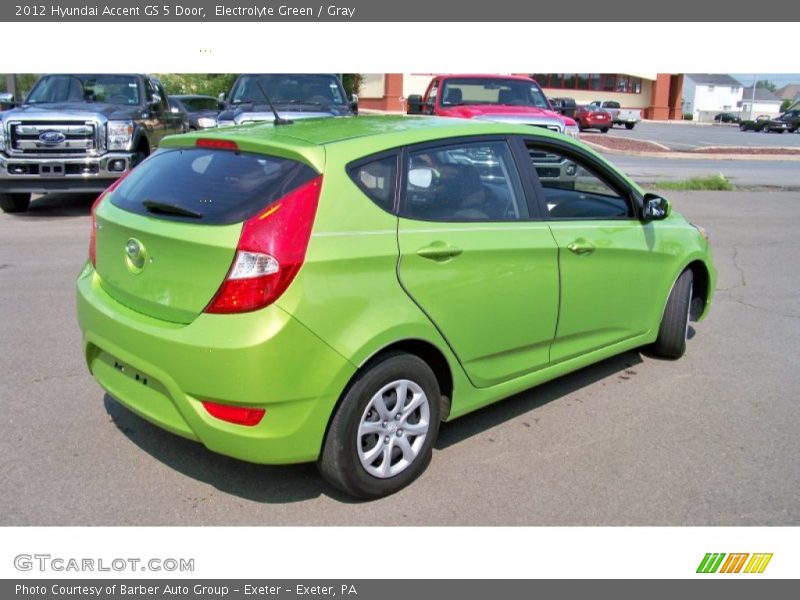 Electrolyte Green / Gray 2012 Hyundai Accent GS 5 Door