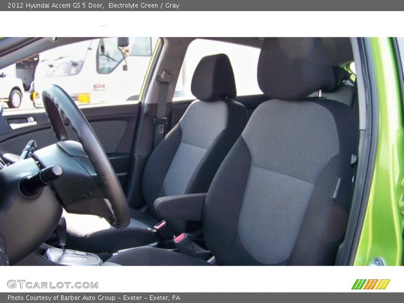 Electrolyte Green / Gray 2012 Hyundai Accent GS 5 Door