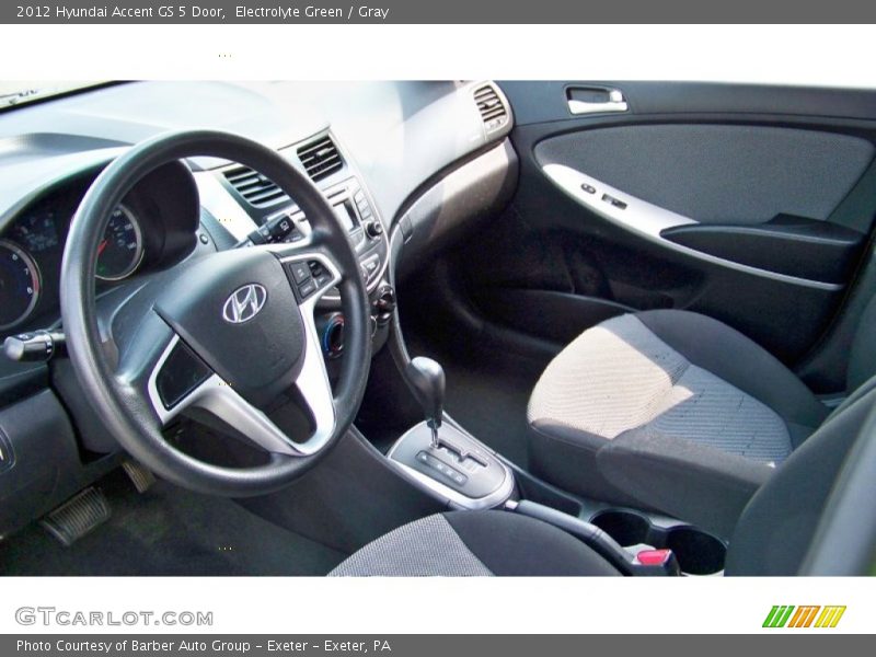 Electrolyte Green / Gray 2012 Hyundai Accent GS 5 Door