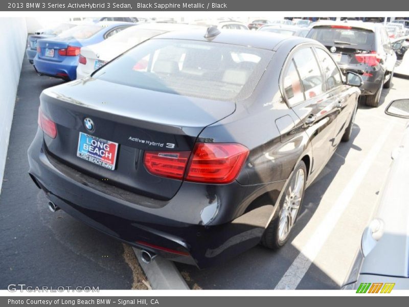 Black Sapphire Metallic / Black 2013 BMW 3 Series ActiveHybrid 3 Sedan