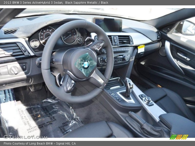 Black Sapphire Metallic / Black 2013 BMW 3 Series ActiveHybrid 3 Sedan